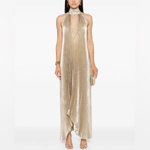 L'IDÉE Opera Halter Cutout Maxi Gown